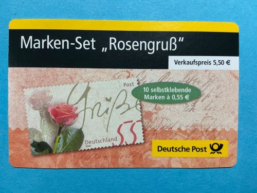 Bund Markenheftchen MiNr. MH 51 c I Rosengruß postfrisch