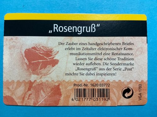 Bund Markenheftchen MiNr. MH 51 c II Rosengruß 2004 postfrisch