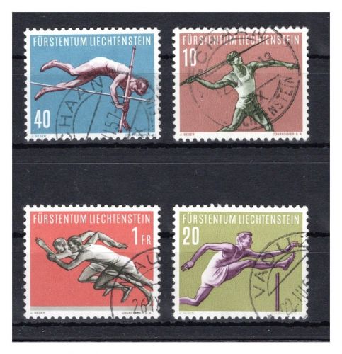 Liechtenstein MiNr. 342-345 gestempelt Sport