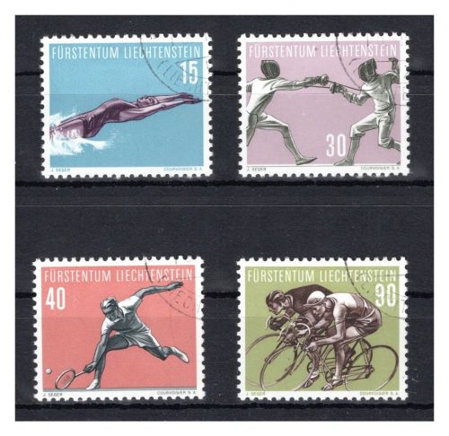 Liechtenstein MiNr. 365-368 gestempelt Sport