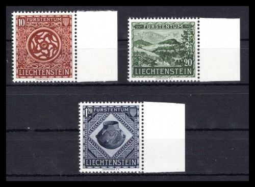 Liechtenstein MiNr. 319-321 Bogenrand postfrisch