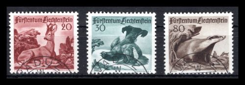 Liechtenstein MiNr. 285-287 gestempelt Tiere