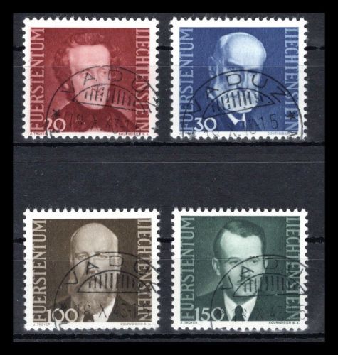 Liechtenstein MiNr. 214-217 gestempelt