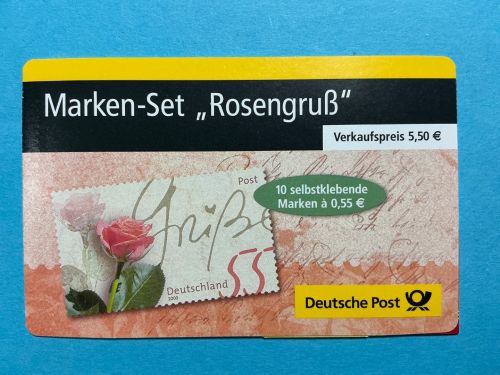 Bund Markenheftchen MiNr. MH 51 c I La mit Aufkleber a - Groß! postfrisch