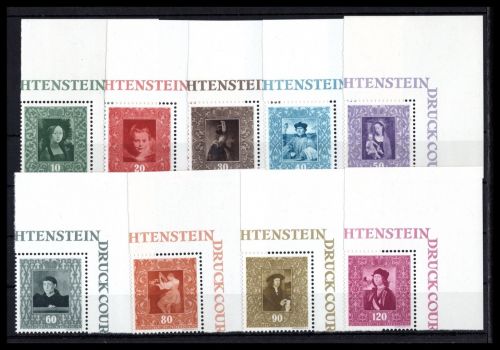 Liechtenstein MiNr. 268-276 Eckrand postfrisch