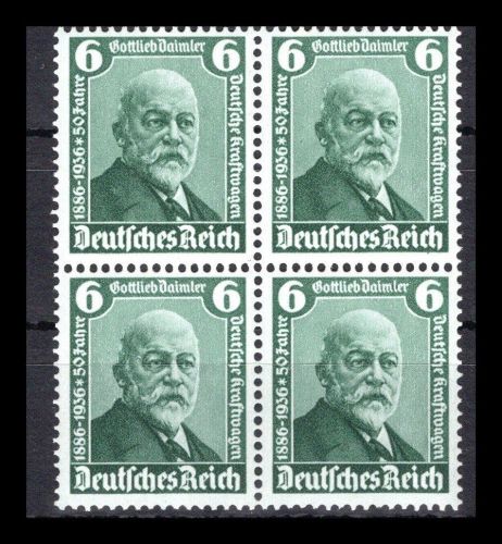 Deutsches Reich MiNr. 604 postfrisch 4er Block