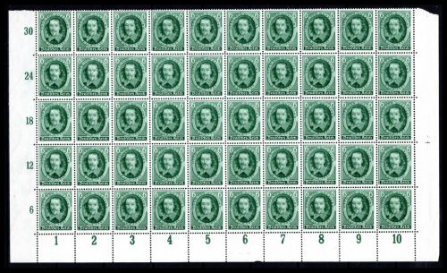 Deutsches Reich MiNr. 608 postfrisch 50er Bogenteil