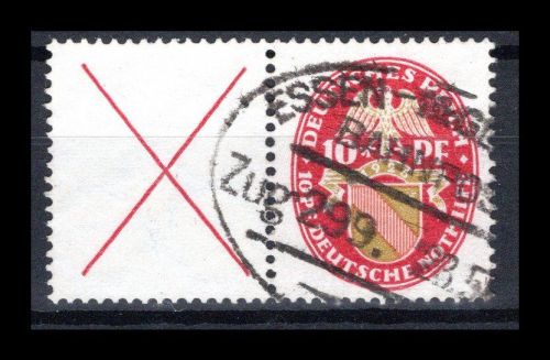 Deutsches Reich Zusammendrucke MiNr. W 24 gestempelt