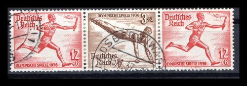 Deutsches Reich Zusammendrucke MiNr. W 110 gestempelt