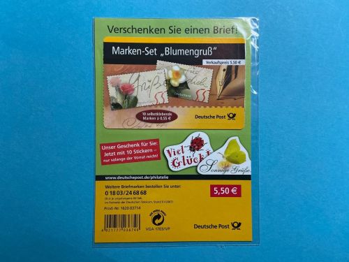 Bund Markenheftchen MiNr. MH 55 a B - im Blister mit Stickern postfrisch
