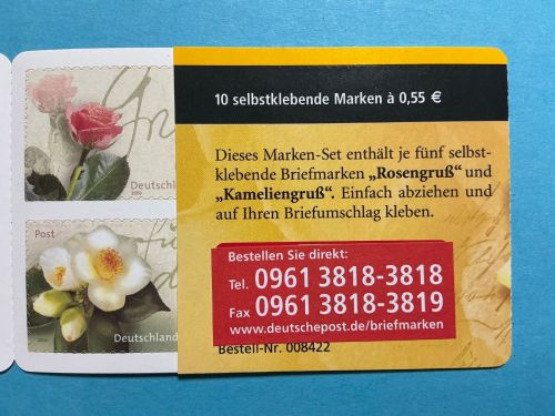 Bund Markenheftchen MiNr. MH 55 a Lb - Aufkleber Type b: Klein! postfrisch