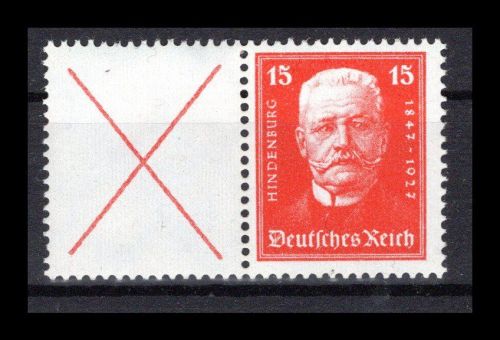 Deutsches Reich Zusammendrucke MiNr. W 25 postfrisch