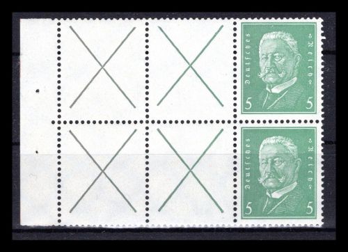 Deutsches Reich Zusammendrucke MiNr. W 27 (2x) postfrisch