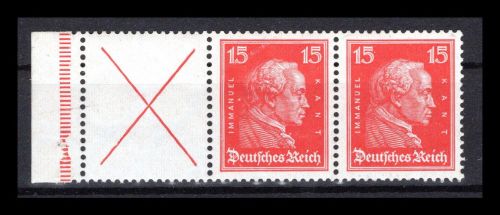 Deutsches Reich Zusammendrucke MiNr. W 23 Bogenrand postfrisch