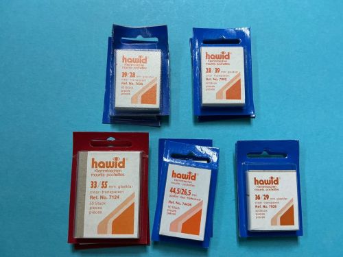 Hawid Klemmtaschen-Zuschnitte Klar 10 Packungen- Restposten! Neu