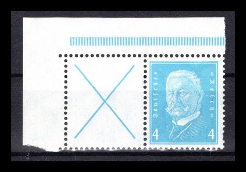 Deutsches Reich Zusammendrucke MiNr. W 26 Eckrand postfrisch