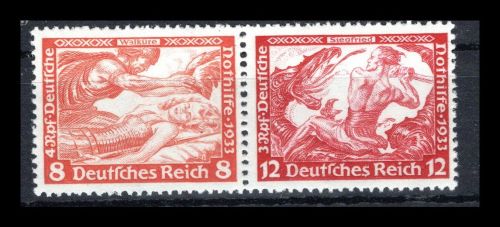 Deutsches Reich Zusammendrucke MiNr. W 57 postfrisch