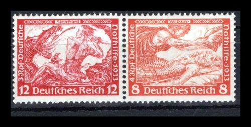 Deutsches Reich Zusammendrucke MiNr. W 55 postfrisch