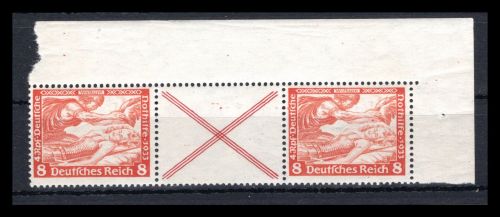 Deutsches Reich Zusammendrucke MiNr. W 54 postfrisch
