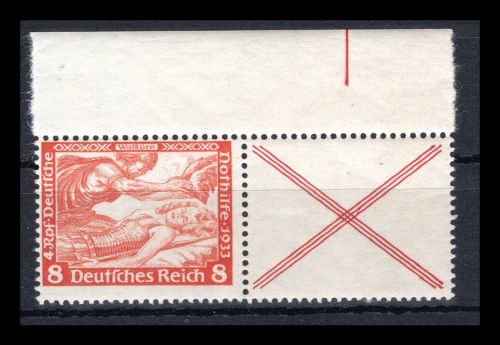 Deutsches Reich Zusammendrucke MiNr. W 53 postfrisch