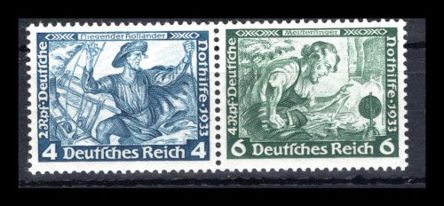 Deutsches Reich Zusammendrucke MiNr. W 49 postfrisch