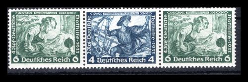 Deutsches Reich Zusammendrucke MiNr. W 48 postfrisch