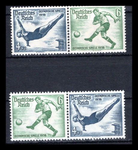 Deutsches Reich Zusammendrucke MiNr. W 103 + W 105 postfrisch