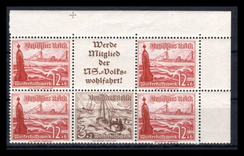 Deutsches Reich Zusammendrucke MiNr. W 130 + W 134 postfrisch