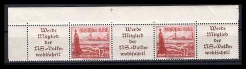 Deutsches Reich Zusammendrucke MiNr. W 118 + W 127 postfrisch