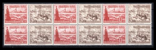 Deutsches Reich Zusammendrucke MiNr. W 132 + W 134 (2x) postfrisch