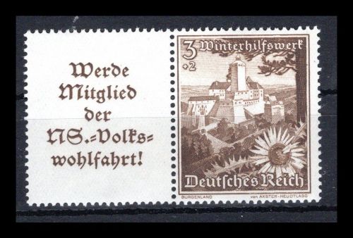 Deutsches Reich Zusammendrucke MiNr. W 135 postfrisch