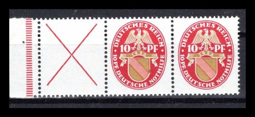 Deutsches Reich Zusammendrucke MiNr. W 24 postfrisch