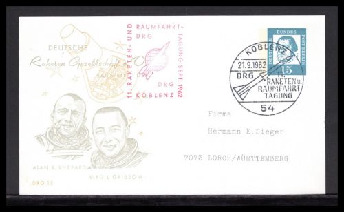 Bund DRG Baustein Alan Shepard + Virgil Grissom