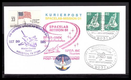 Bund/ USA Kurierpost Spacelab Mission D 1