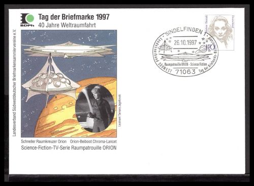 Bund Tag der Briefmarke 1987 Raumkreuzer Orion + Lt. Tamara Jagellovsk