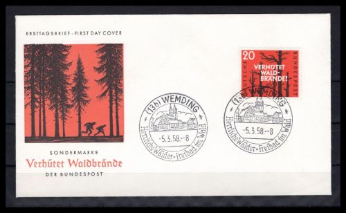Saarland MiNr. 283 Ersttagsbriefe/ FDC Sonderstempel Wemding