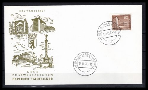 Berlin MiNr. 151 Ersttagsbriefe/ FDC Berliner Stadtbilder