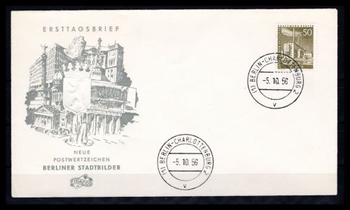Berlin MiNr. 150 Ersttagsbriefe/ FDC Berliner Stadtbilder