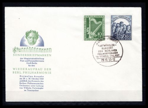 Berlin MiNr. 72-73 Ersttagsbriefe/ FDC off. FDC