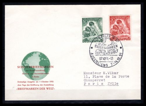 Berlin MiNr. 80-81 Ersttagsbriefe/ FDC Sonderstempel Berlin