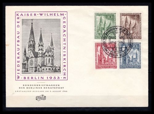Berlin MiNr. 106-109 Ersttagsbriefe/ FDC SST Berlin