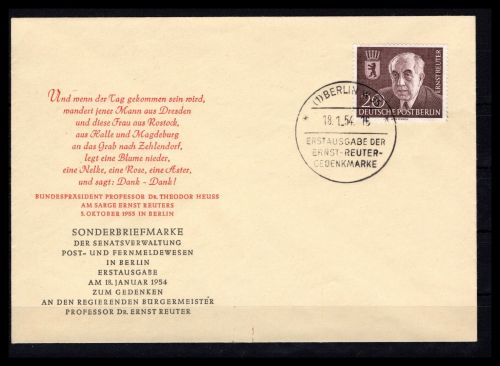 Berlin MiNr. 115 Ersttagsbriefe/ FDC SST Berlin