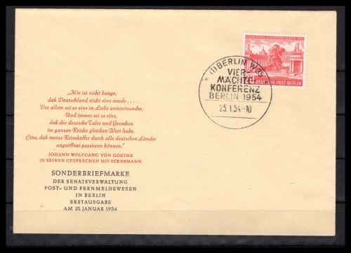 Berlin MiNr. 116 Ersttagsbriefe/ FDC SST Berlin