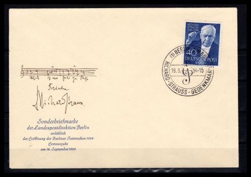 Berlin MiNr. 124 Ersttagsbriefe/ FDC SST Berlin