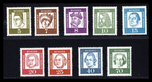 Berlin Rollenmarken MiNr. 199-210 R postfrisch