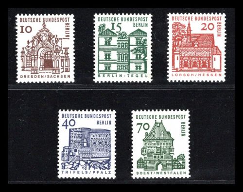 Berlin Rollenmarken MiNr. 242-248 R postfrisch