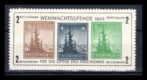 SBZ Thüringen MiNr. Block 1 xb ungebraucht Fotoattest Jasch