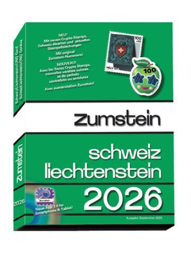 Zumstein Schweiz/Liechtenstein Briefmarken-Katalog 2026 Neu