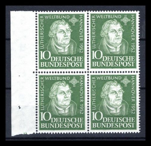 Bund MiNr. 149 postfrisch 4er Block Bogenrand