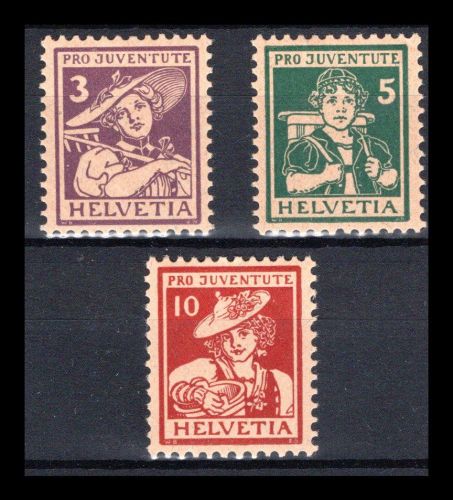 Schweiz MiNr. 130-132 postfrisch